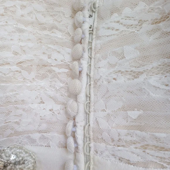 Anthropologie BHLDN Whispers + Echos Freesia lace strapless wedding gown - Picture 16 of 16